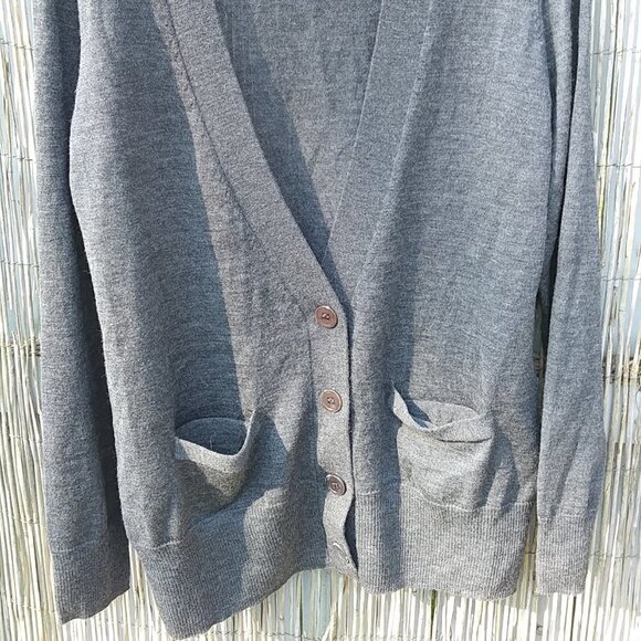 BCBG Maxazria Gray Cardigan - M - Picture 4 of 13